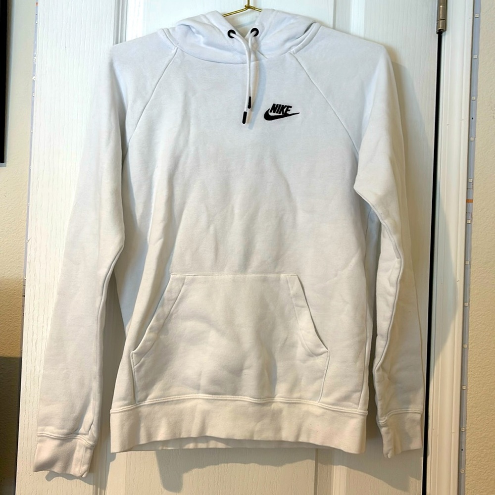 White Nike hoodie XS